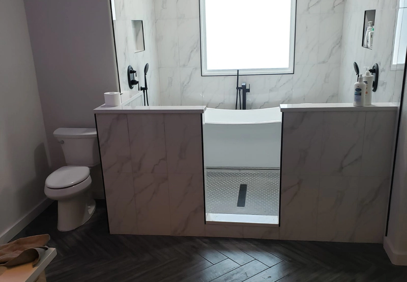 newly remodeled bathroom in a house