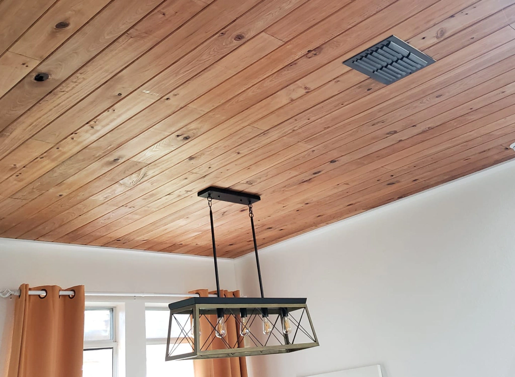 newly replaced ceiling
